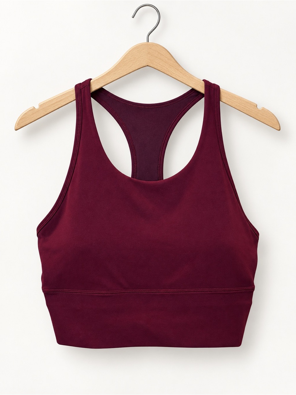 Stori Perseverance Long Line Bra in Deep Burgundy